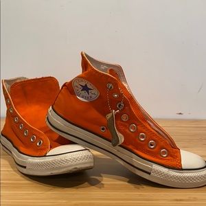 Converse All Star High Top Orange Sz: M:7 W:9